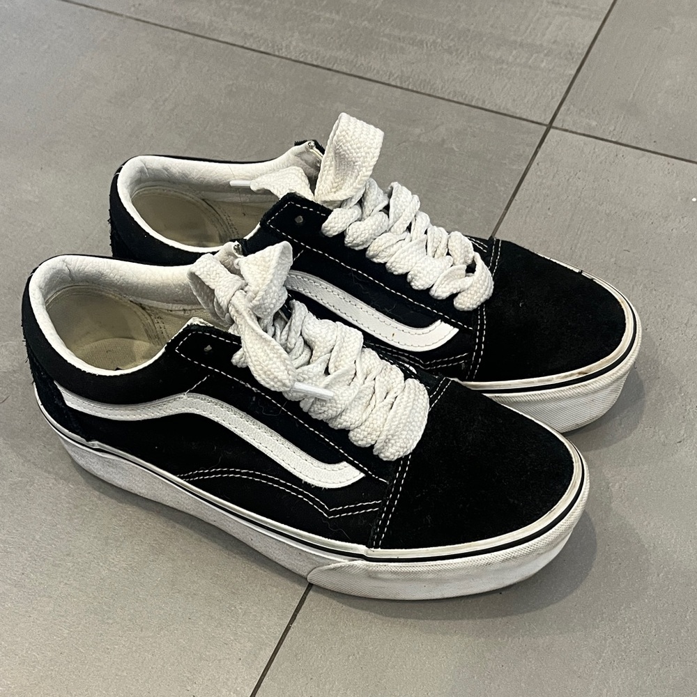 Vans Classic Black and White Low-Tops